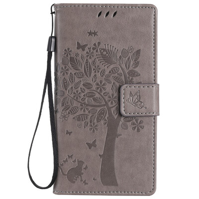 

Серый дизайн дерева Кожа PU флип крышки Кошелек Карты Держатель чехол для HUAWEI P8MINI