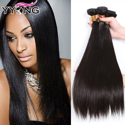 

Indian Weave Bundles Straight Human Virgin Hair YYONG Hair Product Human Hair Indian Straight 4 Bundles Natural Color Hair