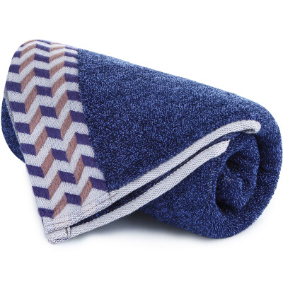 

Sanli cotton selection twill corrugated satin big towel 36 × 76cm thick soft water wash face mask towel cyanine blue