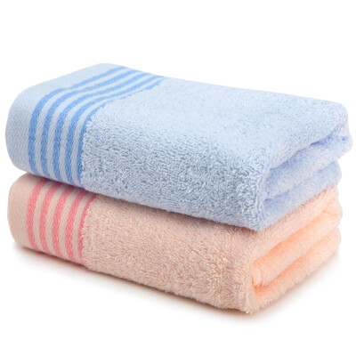 

Yaguang towel home textiles pure cotton plain off the soft water absorbent towel 2 with light blue / light powder 32 * 72cm 95g