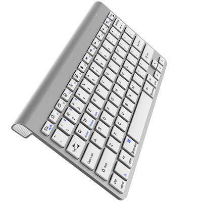 

BIAZE A1 аккумуляторная литиевая беспроводная клавиатура Bluetooth для Apple Mac Ipad Air mini Tablet PC телефон Bluetooth-клавиатура A1-Silver