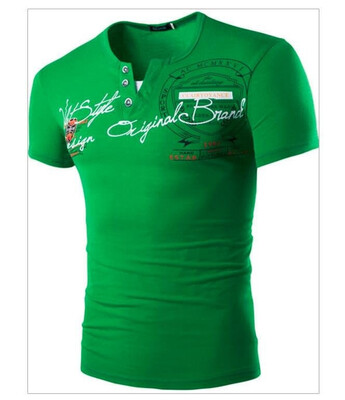 

Mens Fashion Slim Fit T Shirt Graphic Tees 6 Color 4 Size