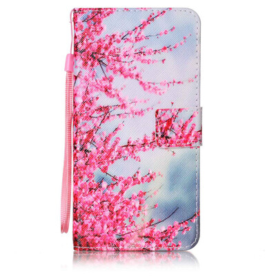 

Plum Blossom Design PU Leather Flip Cover Wallet Card Holder Case for ASUS Zenfone 3ZS570KL