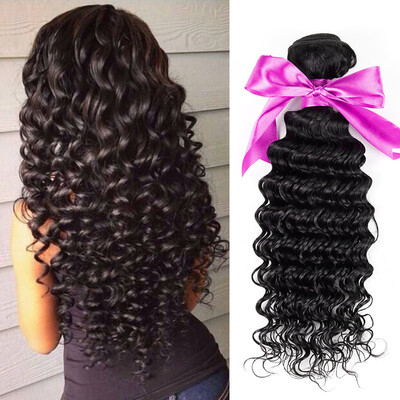 

10A grade virgin unprocessed human hair malaysian virgin hair 4 bundles deep wave hair virgin malaysian hair loose deep wave