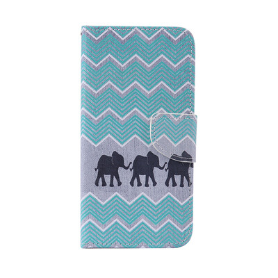 

Elephant Design PU Leather Flip Cover Wallet Card Holder Case for SAMSUNG J710 J72016