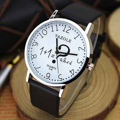 

Cute digital creative couple Variety fashion male and female students white - collar watches YZL0521TH - 2