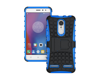 

LENOVO K6 CaseGangxun Heavy Duty Armor Dual Layer Rugged Hybrid Hard Shockproof Case with Kickstand for LENOVO K6 Cover blue