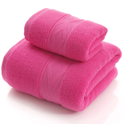 

Pepsi sweet cotton towel towels 2 sets of towels adult children to increase the thick red rose