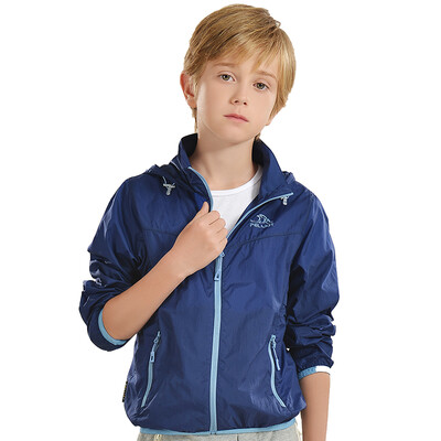 

Pellie and PELLIOT outdoor sunscreen skin clothing men and women light breathable fast clothing 1731 male blue color