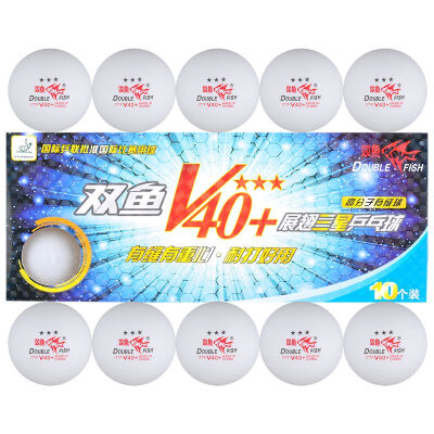 

Pisces (DOUBLE FISH) Samsung table tennis wings V40 + new material ABS 3 planet professional game with the ball 10 / box