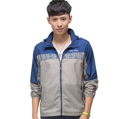 

Battlefield Jeep skin clothing outdoor windbreaker men light breathable skin windbreaker 17019Z99013 light gray L