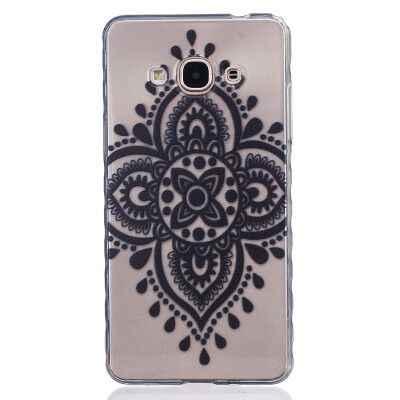 

Black Chinese knot Pattern Soft Thin TPU Rubber Silicone Gel Case Cover for SAMSUNG GALAXY J3 Pro