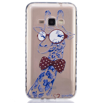 

Giraffe Pattern Soft Thin TPU Rubber Silicone Gel Case Cover for SAMSUNG Galaxy J1 2016/J120F