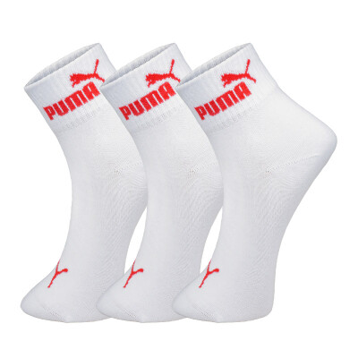 

PUMA Puma Socks Men Business Leisure Sports Cotton Socks 3 Double M-2932-3 White One Size