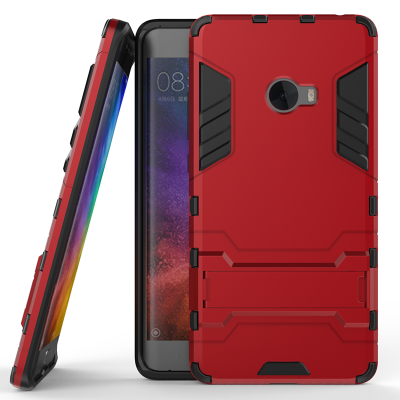 

Red Slim Robot Armor Kickstand Shockproof Hard Rugged Rubber Back Case For XIAOMI Note2