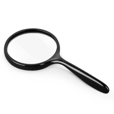 

Paulone 100mm mirror mirror magnifying glass 3-10 times glass lens old man reading big mirror maintenance to read the newspaper magnifying glass jewelry identification 86044