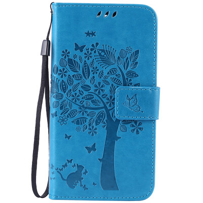 

Blue Tree Design PU Leather Flip Cover Wallet Card Holder Case for LG K7