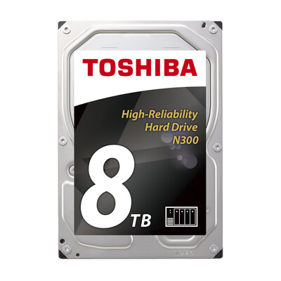 

Toshiba (TOSHIBA) N300 серии 8 Тб 7200 оборотов в минуту 128M SATA3 NAS (сетевое хранилище) на жестком диске (HDWN180)