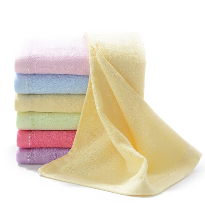 

Bamboo bamboo fiber towel soft absorbent bamboo charcoal face wash towel silver side section pink