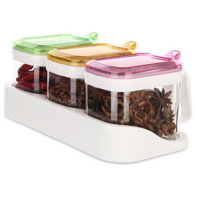 

Golden Bear 340ML three groups of seasoning tank seasoning box oil jar soy sauce vinegar bottle
