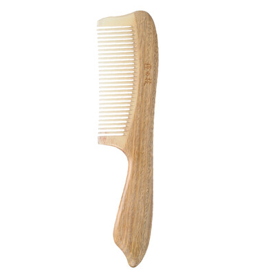 

Craftsmanship MrGreen M-7213 Horn Comb Roasted Green Sandalwood Comb Men&39s Long Hair