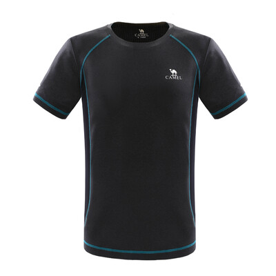 

Camel (CAMEL) outdoor sports T-shirt couple models soft breathable quick-drying round neck short sleeve T male A7S209189 deep treasure blue XXL