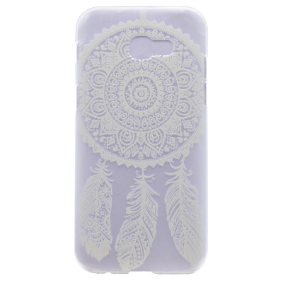 

Feather flower Pattern Soft Thin TPU Rubber Silicone Gel Case Cover for Samsung Galaxy A3 2017A320