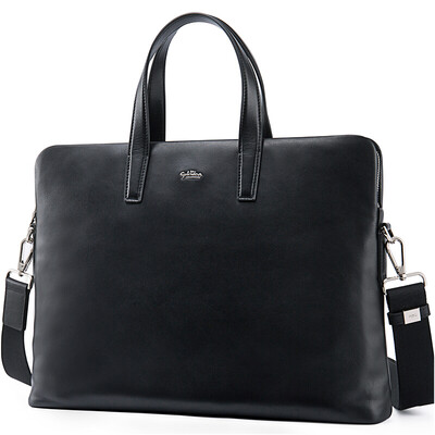 

Goldlion Goldlion male package business briefcase bag leather bag leather bag large bag B112010-111 black