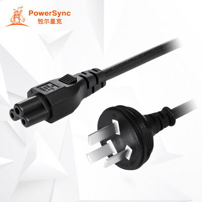 

PowerSync MPCMHX0020 Lenovo ASUS Dell HP laptop adapter power cord plum blossom head three holes inline 2 meters