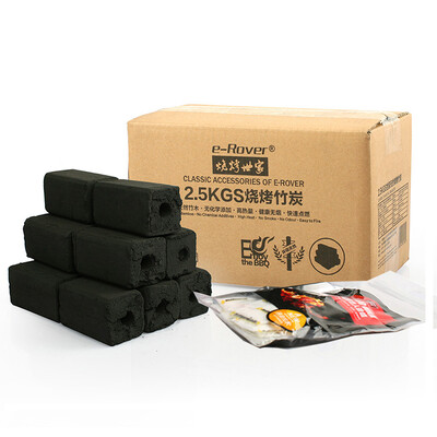 

Barbecue family barbecue charcoal smoke-free environmentally friendly bamboo charcoal 5 pounds loaded with bamboo charcoal ignition wax