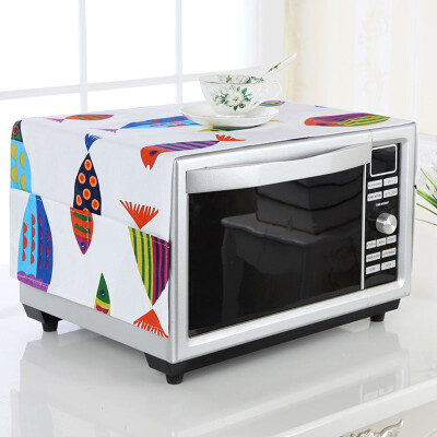 

Green Fabric Cloth Washing Machine Washing Machine Air Conditioner Microwave Dust Cover 55 130cm 35 100cm 2 Pieces Fish