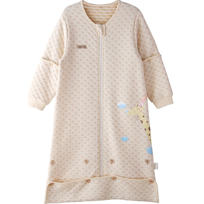 

WELLBER newborn baby air layer sleeping bag baby adjustable envelopes can be removed sleeves anti-kick quilt 100cm