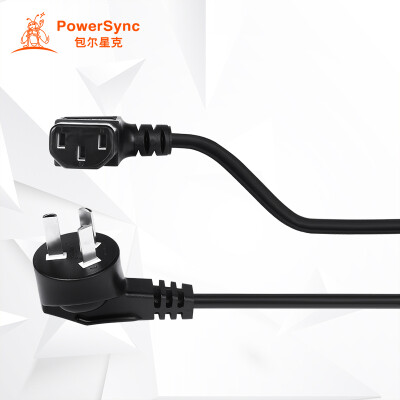 

PowerSync MPCPRR0100 Dual 90 � Power Cord Elbow Right Angle Power Cord Elbow Black 1 m