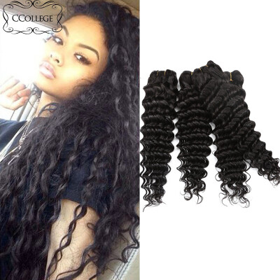 

8A Brazilian Virgin Hair 4 Bundles Deep Wave Human Hair Bundles Brazilian Deep Curly Virgin Hair Thick Brazillian Deep Wave