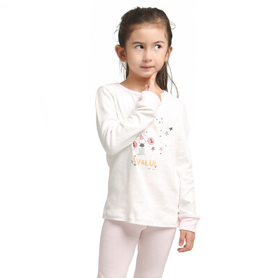 

VIV & LUL Children's underwear sets Girls underwear sets Baby autumn clothes Crouchs pajamas sets DL418209 The white 130cm