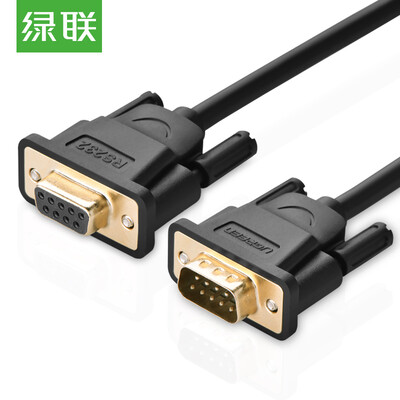 

Green UGREEN DB9 serial male extension cable RS232 straight 9-pin serial line for digital machine PDA bar code&other equipment 15 m 20145