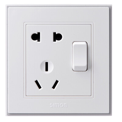 

Simon Electric (simon) V51086T 10A five holes a seat panel 56C series switch socket panel