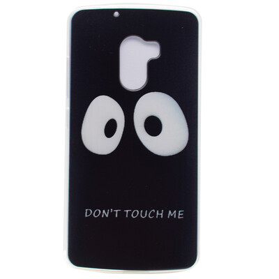 

Do not touch me Pattern Soft Thin TPU Rubber Silicone Gel Case Cover for Lenovo Vibe K4 Note/A7010
