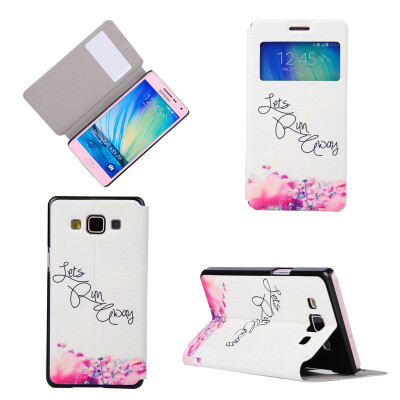 

Lets Run Design PU Leather Flip Cover Wallet Card Holder Case for Samsung Galaxy A5