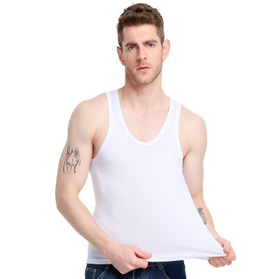 

Bosideng Men&39s Vest 1 piece Men&39s Sports Cotton Vest Stretch Slim Sleeveless Men&39s Underwear White