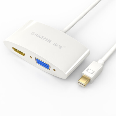 

Shanze (SAMZHE) ZJX-140 Mini DP Displayport к DVI конвертер мини передачи молнии кабель интерфейсу для доступа к телевизионному белому MacBook