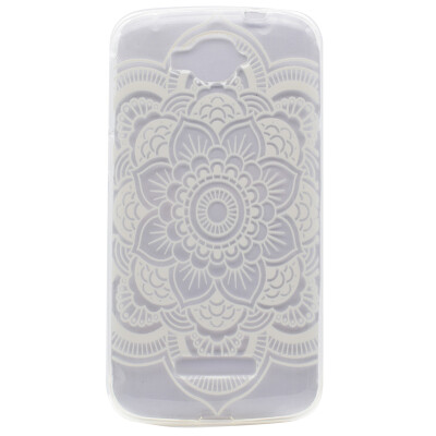 

Full flower Pattern Soft Thin TPU Rubber Silicone Gel Case Cover for Alcatel One Touch Pop C7