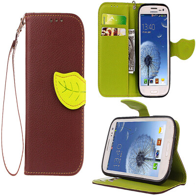 

Brown Design PU Leather Flip Cover Wallet Card Holder Case for Samsung Galaxy SIIIS3I9300