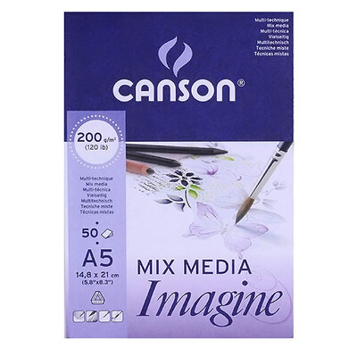 

CANSON Imagine painting the water watercolor powder art paper 200g A5 148X210mm 50
