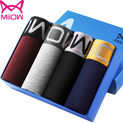 

Cat MiiOW 4 men&39s underwear fashion in the waist angle underwear male U convex breathable four-legged trousers men L