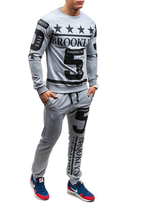 

2016 New men fashion 2 parts sweatshirt&sport pants set