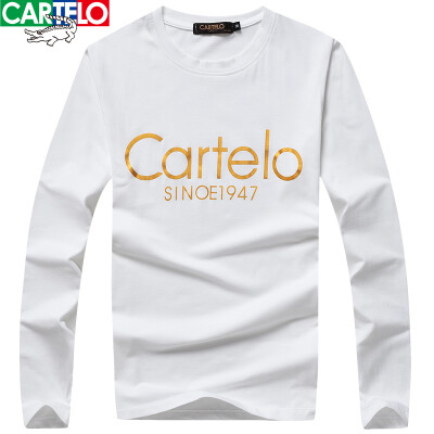 

CARTELO Crochet CARTELO Long Sleeve T-Shirt Men's Comfortable Wild Fashion Print Women's T-Shirt 16057KE9537