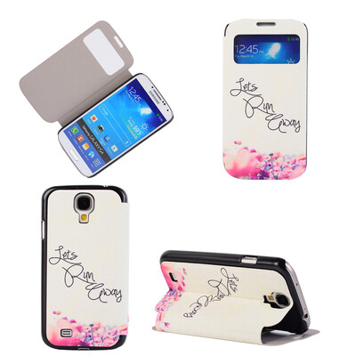 

Lets Run Design PU Leather Flip Cover Wallet Card Holder Case for Samsung Galaxy S4 I9500