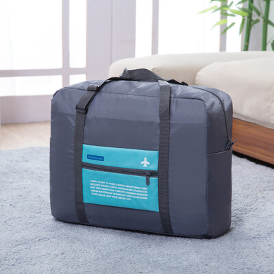 

Jingdong Supermarket] Lizhi waterproof travel bag Trolley case bag clothing package bag lake water blue