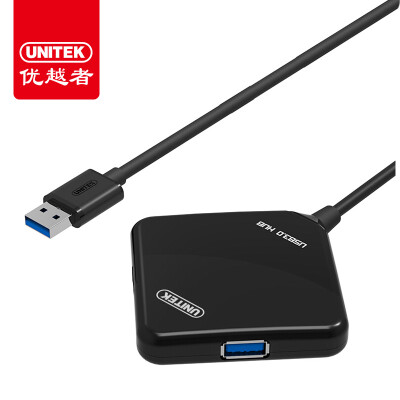 

Superior (UNITEK) USB3.0 Splitter High-speed expansion 4-port HUB hub 0.8 meter Laptop one-to-many-four-port converter Black Y-3044A